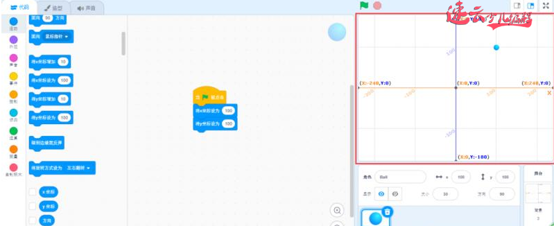 济南少儿编程：Scratch编程之坐标轴，一年级孩子学坐标轴！~山东少儿编程~少儿编程(图1)